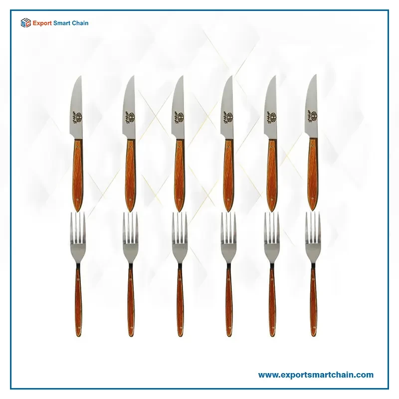 ست کارد و چنگال میوه خوری ۱۲ پارچه زنجان مدل مروارید