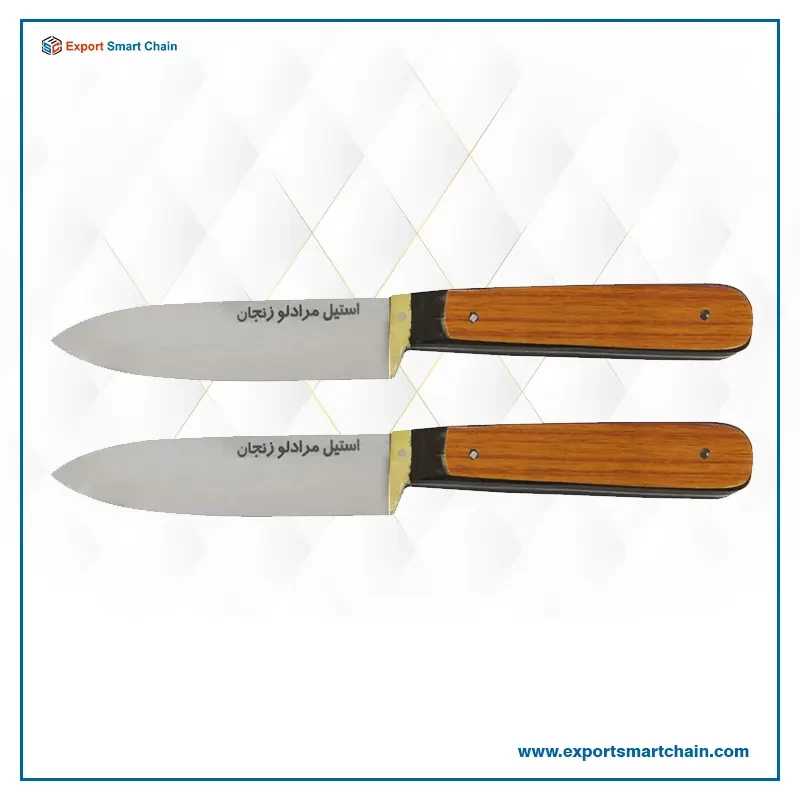 ست چاقو آشپزخانه 2 پارچه زنجان مدل مرادلو